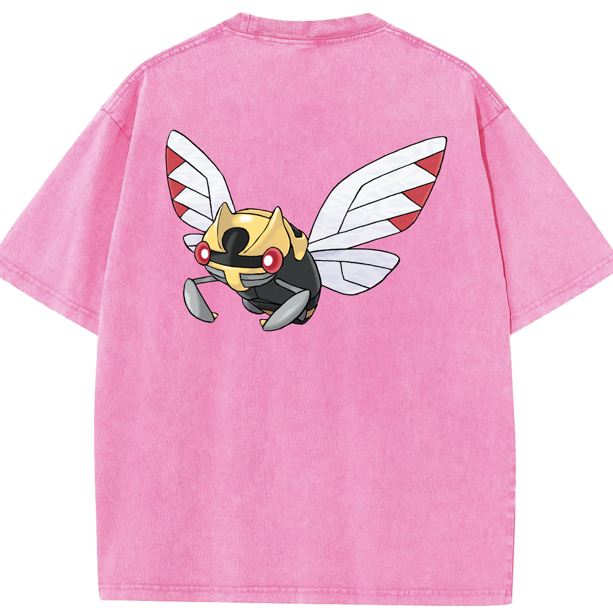 （画像用） ポケットモンスター Pokémon 綿100% ヴィンテージ風 半袖Tシャツ（背面プリント）